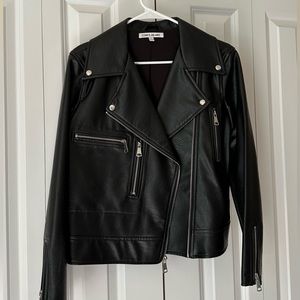 Elizabeth and James Kohl's Women's Faux Leather
Moto Jacket Black Size S